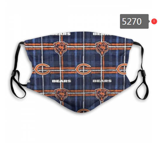 2020 NFL Chicago Bears #6 Dust mask with filter->nfl dust mask->Sports Accessory